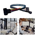 Pikkukuva 2 / 5: SAS 3.0 - U.2 -kaapeli SFF8643-SFF8639 (1-1) 12GB/S SAS -datakaapeli sisäänrakennettu Mini SAS-HD -nopea Tr