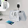 Miniatyrbild 3 av 4: Digital Projektionsväckarklocka för Sovrum, Stor Väckarklocka med Projektion på Tak med USB-Port, Batteribackup, 180-projektor, LED-Display