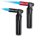 Miniatyrbillede 1 af 5: 2 stk. Torch Lighter Jet Flame Bærbar Torch Justerbar Blow Torch til Camping Grill Bagning Lodning