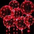 Miniatyrbillede 3 af 5: Lysende LED Balloner Klare Balloner Glød Boble Balloner Lys Jul Valentinsdag Bryllup B