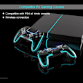 Miniatyrbild 4 av 5: Passar till PS4 spelkonsol Bluetooth trådlös handkontroll med RGB-ljus programmerbar bakknapp PC PC Android spelkontroll