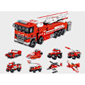 Miniatyrbillede 3 af 3: Brandbil 8-i-1 model samling byggeklodser