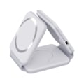 Miniatyrbillede 3 af 3: Multi-Apple Enheds Opladningsbase - 3-i-1 Foldbar Magnetisk Trådløs Opladningsbase - Rejseopladningspude (Sort)