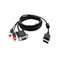 Miniatyrbilde 2 av 5: VGA-kabel for Dreamcast High Definition + 3,5 mm til 2-hann RCA-adapter