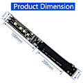 Pikkukuva 3 / 5: M.2(NGFF) Key M NVMe SSD Jatkojohto PCIe3.0 X4 4 Tukee Vain M.2 Key M Liitäntää SS
