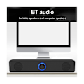 Miniatyrbild 3 av 5: USB-driven Soundbar Bluetooth 5.0 Högtalare 4D Surround Stereo Bas Subwoofer Ljudlimpa för Laptop P