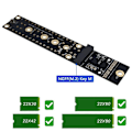 Miniatyrbillede 2 af 5: M.2(NGFF) Key M NVMe SSD Forlængerkabel PCIe3.0 X4 4 Understøtter Kun M.2 Key M Interface SS