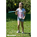 Miniatyrbild 4 av 5: Racketset, jumbobadminton, två extra stora badmintonracketar XL med stretchnät, mjuk boll och färgade fjäderbollar