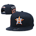 Miniatyrbillede 4 af 4: Houston Astros Baseball Cap - Mænd og Kvinder - Flat Brim Cap med Team-Broderi - Duckbill Cap - Åndbar Solbeskyttelseshat