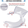 Miniatyrbillede 1 af 6: 4,5 & 5 QT Hældeskjold til KitchenAid Stand Mixer, KN1PS, KSM500PS, KSM450