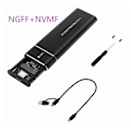 Pikkukuva 2 / 5: m.2 -kiintolevypesä tukee NVMe+NGFF-protokolla SSD-levyjä USB3.1-liitännällä, metallinen tyyppi-c nopea ulkoinen SSD-levy