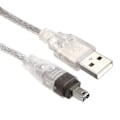 Miniatyrbilde 4 av 4: USB Hann til Firewire IEEE 1394 4-pinners Hann Ilink Adapterkabel for Dcr-trv75e Dv 1m USB Firewire-kabel