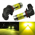 Pikkukuva 1 / 5: Uusi 2x 9005 H10 9145 3000K Keltainen 100W LED-ajovalolamppujen sarja Sumuvalo