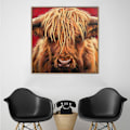 Miniatyrbild 4 av 5: Ny Yak Huvudporträtt Hängande Måleri Tryck Hem Bakgrund Vägg Bläckstråle Canvasmålning Hög Definition Måleri Kärn