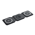 Miniatyrbillede 1 af 3: Multi-Apple Enheds Opladningsbase - 3-i-1 Foldbar Magnetisk Trådløs Opladningsbase - Rejseopladningspude (Sort)