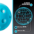Miniatyrbilde 2 av 5: 12 stk. Pickleball Nettpose 26 Hull Hullball PE Materiale Høy Elastisitet Wiffle Ball