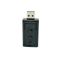 Miniatyrbillede 4 af 4: 1-delt simuleret 7.1-kanals dynamisk lydeffekt eksternt USB-lydkort mikrofonindgang hjemme USB-lydkort