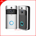 Miniatyrbild 3 av 3: WiFi Smart Hemdörrklocka Fjärrövervakning Intercom Dörrklocka V5 Infraröd Induktion Nattseende Videodörrklocka