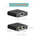 Miniatyrbilde 5 av 5: Gigabit-nettverk med 1/2 Ethernet-porter, RJ45 Ethernet-kabel, bredbåndsnettverksruting, 1/2 splitter-adapter