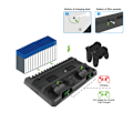 Miniatyrbilde 4 av 5: PS4/SLIM/PRO DOBE Multifunksjons Kjølefan Base Håndtak Berørings Dobbel Lading LED Lys TP4-18119