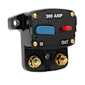 Miniatyrbillede 1 af 5: Bil Audio Sikringsautomat Manuel Nulstilling Sikring Inline Inverter Holder til Bil Audio Stereo System Båd Lastbiler Busser 300A