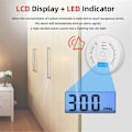 Miniatyrbilde 5 av 5: 2 stk. karbonmonoksiddetektor alarm Ny fotoelektrisk sensor 85dB lydvarsling LCD digitalt display Hjem Innendørs CO forgiftningssirene