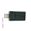 Miniatyrbillede 2 af 4: 1-delt simuleret 7.1-kanals dynamisk lydeffekt eksternt USB-lydkort mikrofonindgang hjemme USB-lydkort