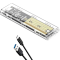 Pikkukuva 1 / 3: Uusi läpinäkyvä m.2 SSD-kotelo NGFF yhden protokollan 5 Gbps:n mobiilikannettavan SSD-mobiililevy M2-kiintolevykotelo