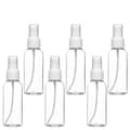 Sprayflaskor 50ml Klar Tom Fin Mist Plast Mini Reseflaska Set Liten Påfyllningsbar Vätska