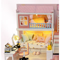 Miniatyrbillede 2 af 5: 1-delt DIY-hytte mit værelse - håndsamlet loftsbyggelegetøj i det tidlige forår, udsøgte gaver til piger, kreative puslespil