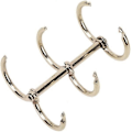 Miniatyrbillede 2 af 5: 12 stk. Sølv Bogringe, 3 Huller Metal Løsblad Binderinge, Ring Snap Split Hængslet 15mm