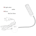 Miniatyrbillede 5 af 5: Symaskinelampe LED magnetisk monteringsbase svanehalsarm 30 LED'er