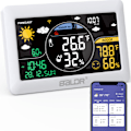 Miniatyrbild 3 av 6: BALDR ny Wi-Fi smart färgskärm väderstation gateway APP realtids väderprognos
