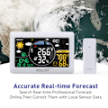 Miniatyrbild 6 av 6: BALDR ny Wi-Fi smart färgskärm väderstation gateway APP realtids väderprognos