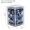 Miniatyrbilde 2 av 5: Julekule Ornamenter-dekorert Julekule Blå C-mxbc