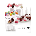 Miniatyrbilde 5 av 5: 2 Stykker Cake Pop Stativ, med 100 Cake Pop Pinner, 20 Hull, Lollipop Holder, Lollipop Stativ for Godteri