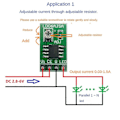 Miniatyrbillede 2 af 5: 5 stk 30-1500MA Justerbar Konstant Strøm LED Driver DC 3.3V 3.7V 4.2V 5V PWM Kontrolkort Buck P