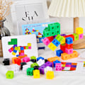 Miniatyrbild 3 av 4: 1 st Kindergarten Intelligence Rubiks kub Små block montering byggstenar plast plugin barn