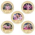 Miniatyrbillede 1 af 3: Fodboldstjerne mindesmærke samling mønt Messi-Miami badge samling gave mindesmærke badge eksamenssæson