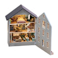 Miniatyrbillede 1 af 3: 1 stk. miniature scene mini Molan Manor samling håndlavet DIY lille hus Zhiqu House kreativt børns