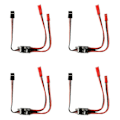 Miniatyrbillede 1 af 3: 4X 20A Højstrøms Fjernbetjening Elektronisk Switch 3-30V Luftmodel Beskyttelse RC Drone Vand P-Yvan