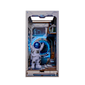 Miniatyrbillede 1 af 5: 1-delt DIY rumskib sci-fi bog alien hub med astronauter fødselsdag gave håndlavede ornamenter, kreative sjove puslespil