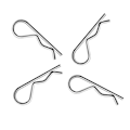 Miniatyrbillede 4 af 4: 100 stk. galvaniserede R-type split-stifter i kulstofstål, B-type hårnålstift, bølgede split-stifter i æske