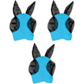 Miniatyrbild 1 av 5: Bitsäkert Mask Utomhus Mesh Flugskydd Blå 3-pack