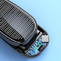 Miniatyrbillede 5 af 5: Mini Solar Power Bank Bærbar Nøglering Powerbank Til Mobiltelefon 1200mAh