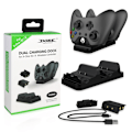 Miniatyrbillede 3 af 3: DOBE XBOX ONE Dobbelt Batteriopladningskit XBOX ONE Batteri ONE Håndtag Dobbelt Oplader TYX-532