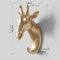 Miniatyrbillede 2 af 6: 6 Pak Dyre-Vægkroge Håndklæde-Krog Tøj-Hængere Håndklæde-Stativ Universal Krog Guld