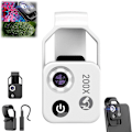 Pikkukuva 1 / 5: Nanozoom 200x Suurennoszoom, Nanozoom High-Tech Kiinnitettävä Linssi, Nano Zoom 200x iPhonelle, Nanozoom Puhelimen Linssi