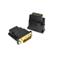 Pikkukuva 1 / 3: DVI - HDMI -sovitin DVI uros - HDMI naaras teräväpiirto HDMI/DVI uros 24+1 -muunnin