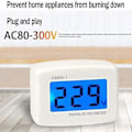 Miniatyrbilde 6 av 6: 220v Digitalt LCD Voltmeter Panel Spenningstester med Blå Bakgrunnsbelysning EU-Plugg Dm55-1 AC 80-300v